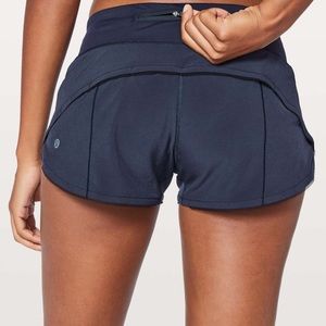 Lululemon Navy Run Speed up Short size 4